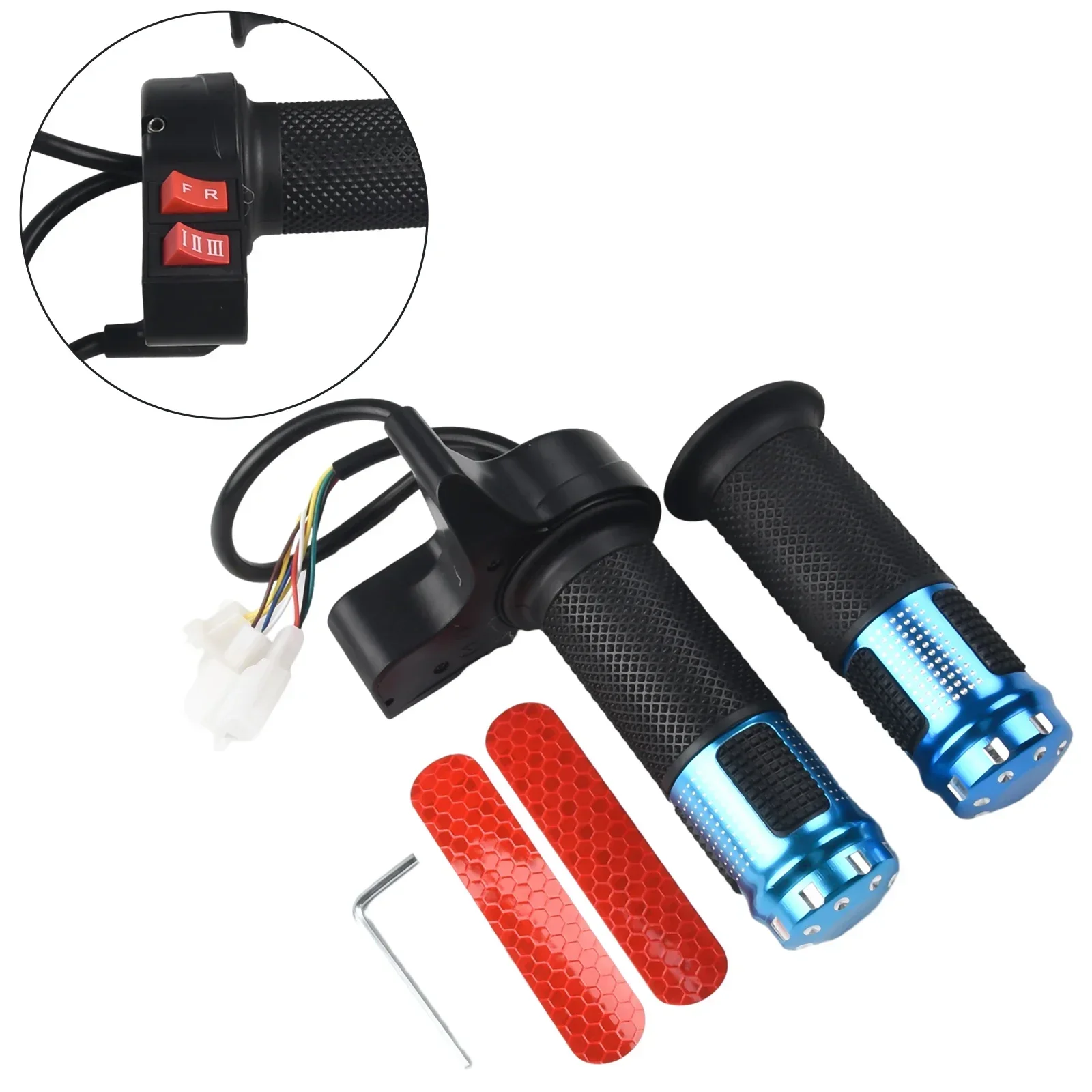 Throttle Grip Handle Handlebar Throttle Motorcycle Scooter Modified Universal-Aluminum Alloy Rubber Throttle Handle Cycling Part
Throttle Grip Handle Handlebar Throttle Motorcycle Scooter Modified Universal-Aluminum Alloy Rubber Throttle Handle Cycling Part