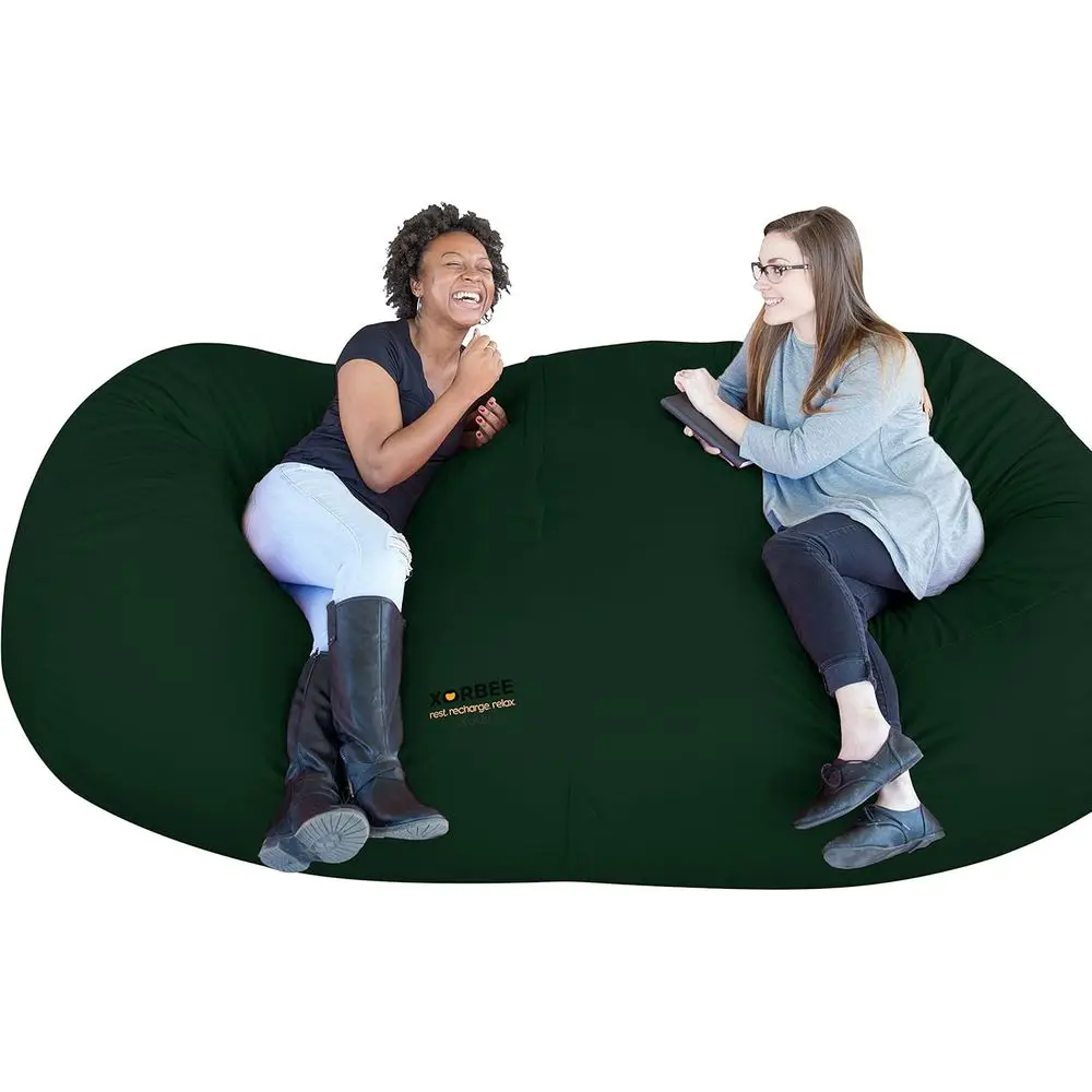 8-oot oam-illed Bean Bag Lounger in Twill, Hunter Green
8-oot oam-illed Bean Bag Lounger in Twill, Hunter Green