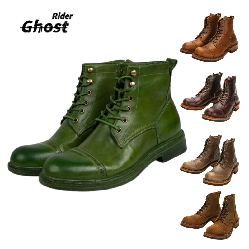 Large Size Can Be Customized Men's Genuine Leather Moto Boots Outdoor Hiking Work & Safety Shoes Vintage Mid-calf Western Boots
Large Size Can Be Customized Men's Genuine Leather Moto Boots Outdoor Hiking Work & Safety Shoes Vintage Mid-calf Western Boots