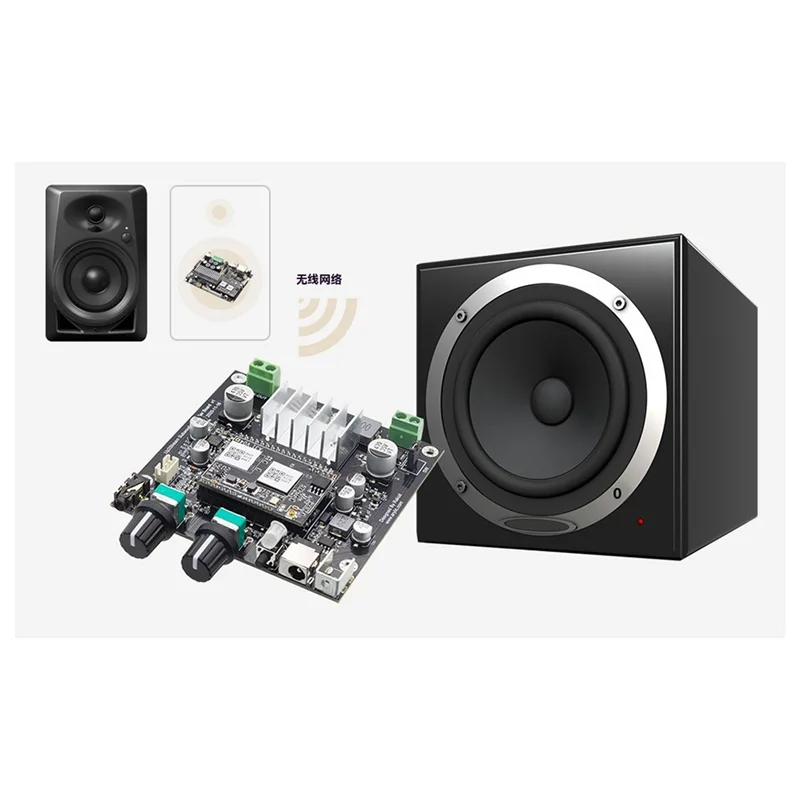 -MEOF Up2stream Amp Sub Multiroom Amplifier Wifi Audio Wireless Amplifier Board 2.1 Channel Subwoofer Speakers Amplifier
-MEOF Up2stream Amp Sub Multiroom Amplifier Wifi Audio Wireless Amplifier Board 2.1 Channel Subwoofer Speakers Amplifier