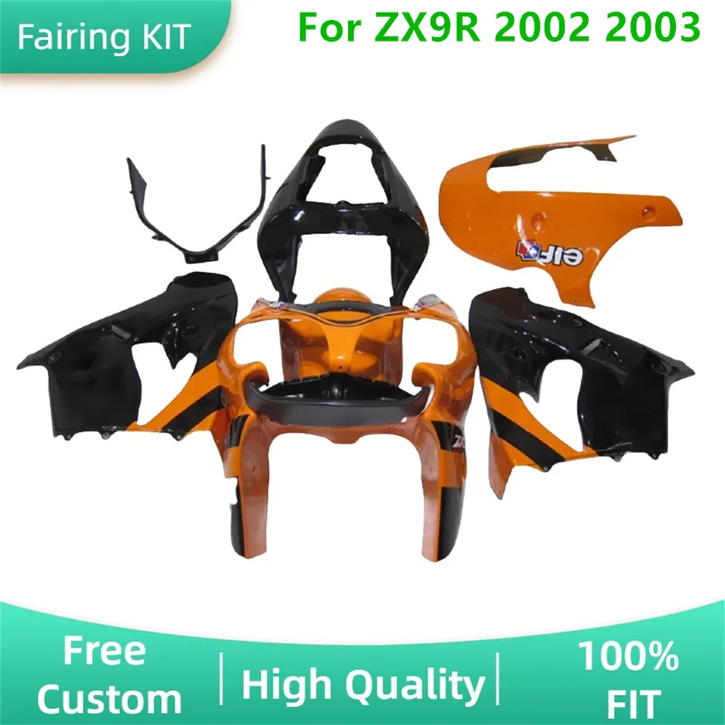 Fit for Kawasaki ZX9R 02 03 ZX-9R 2002 2003 New ABS Plastic Fairing Set Body Repair Aftermarket Parts 100% Fit Injection Mold
Fit for Kawasaki ZX9R 02 03 ZX-9R 2002 2003 New ABS Plastic Fairing Set Body Repair Aftermarket Parts 100% Fit Injection Mold