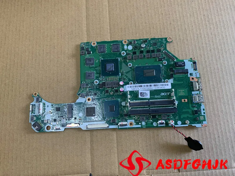 Оригинальная материнская плата NB.Q3L11.004 DH5VF LA-E952P Acer System Board AN515-53-52FA для ноутбука с I5-8300H и GTX1050MTI, тест в порядке
Оригинальная материнская плата NB.Q3L11.004 DH5VF LA-E952P Acer System Board AN515-53-52FA для ноутбука с I5-8300H и GTX1050MTI, тест в порядке