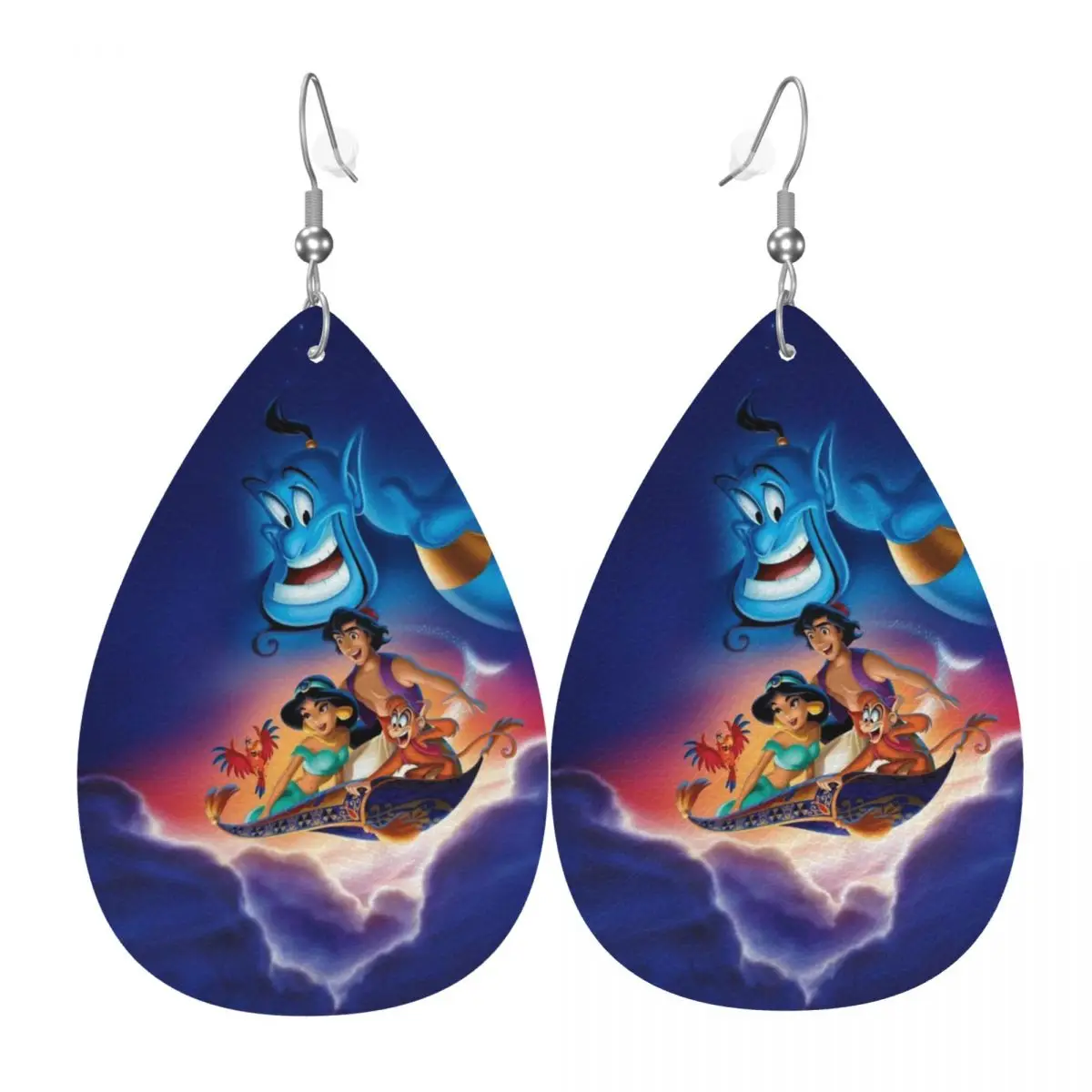 Милые кожаные серьги-подвески с мультяшным Аладдином для женщин, ювелирные аксессуары
Милые кожаные серьги-подвески с мультяшным Аладдином для женщин, ювелирные аксессуары