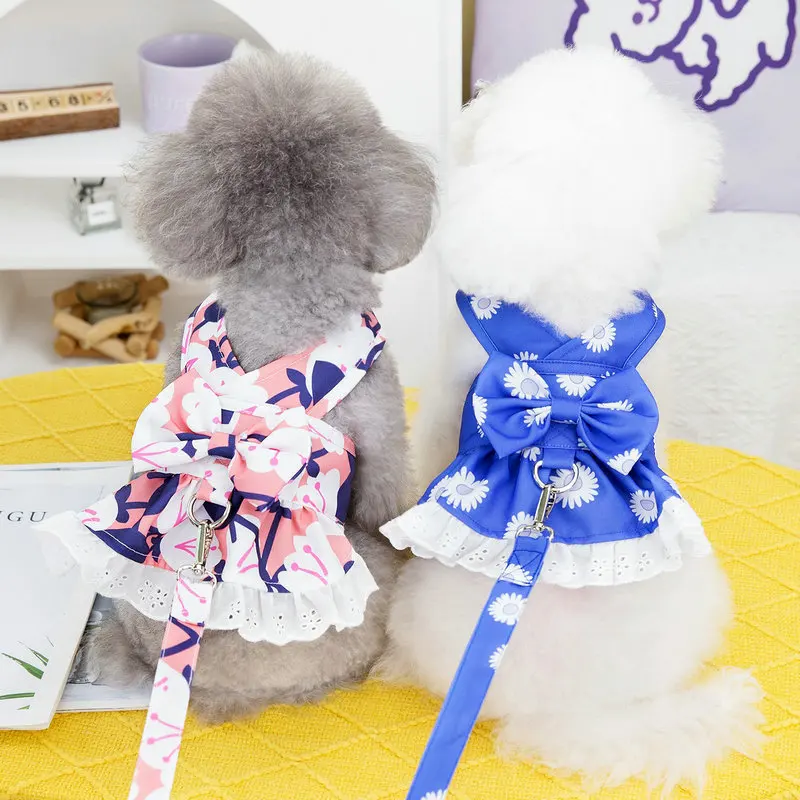 Dog Harness Dress Outdoor Dog Clothes Pet Leash Small Dog Lead Maltese Yorkies Poodle Pomeranian Bichon Shih Tzu Dog Clothing
Dog Harness Dress Outdoor Dog Clothes Pet Leash Small Dog Lead Maltese Yorkies Poodle Pomeranian Bichon Shih Tzu Dog Clothing