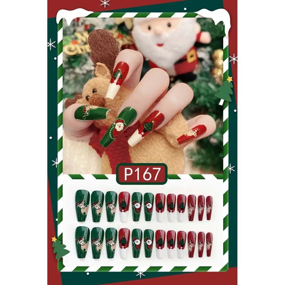 24Pcs/set Christmas Snowflake Christmas False Nails Nail Supplies Elk Pattern Christmas Fake Nails Manicure Material
24Pcs/set Christmas Snowflake Christmas False Nails Nail Supplies Elk Pattern Christmas Fake Nails Manicure Material