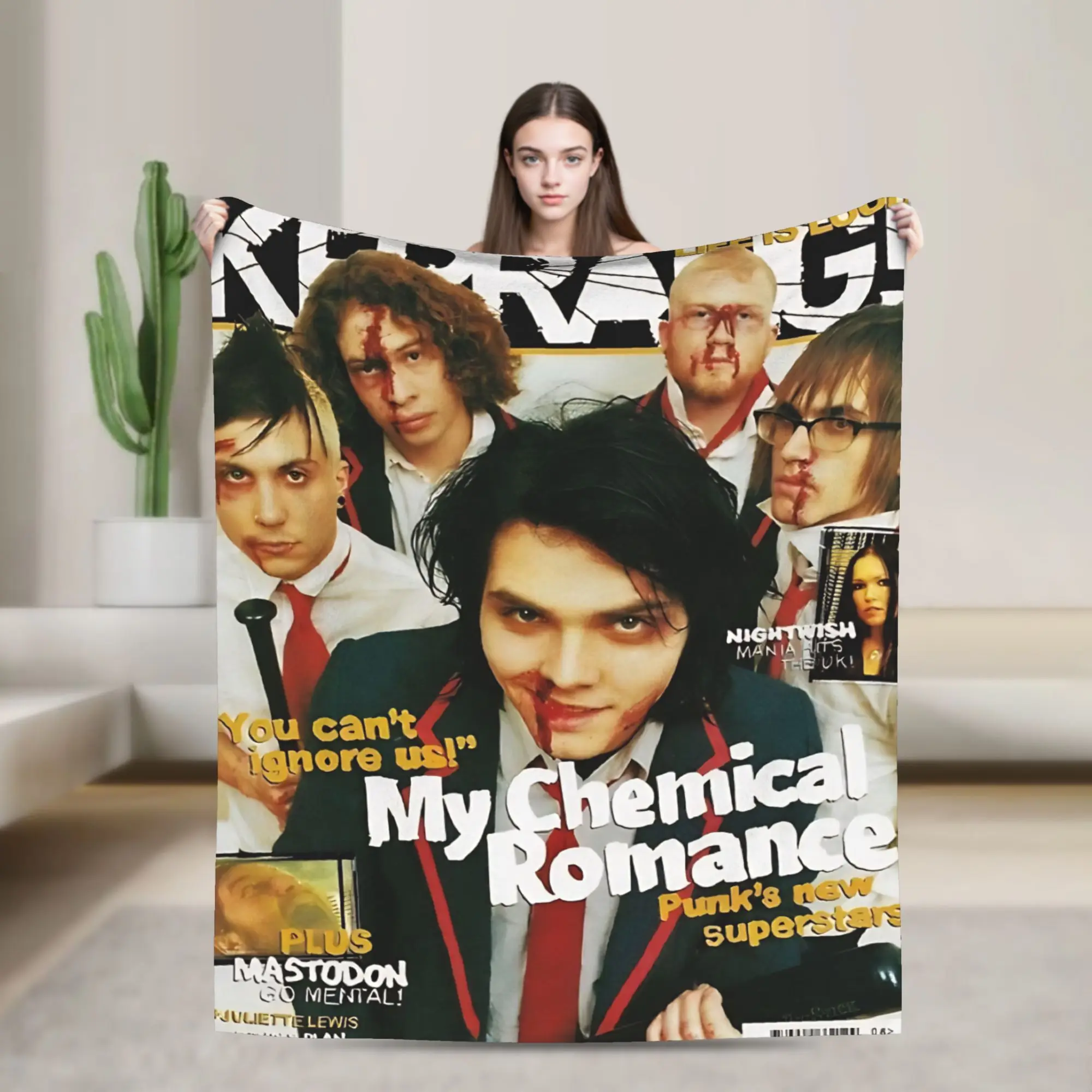 My Chemical Romance Flannel Blanket Warm Soft Throw Blanket for Home Decor Travel Office Print Bedspread Sofa Bed Cover
My Chemical Romance Flannel Blanket Warm Soft Throw Blanket for Home Decor Travel Office Print Bedspread Sofa Bed Cover