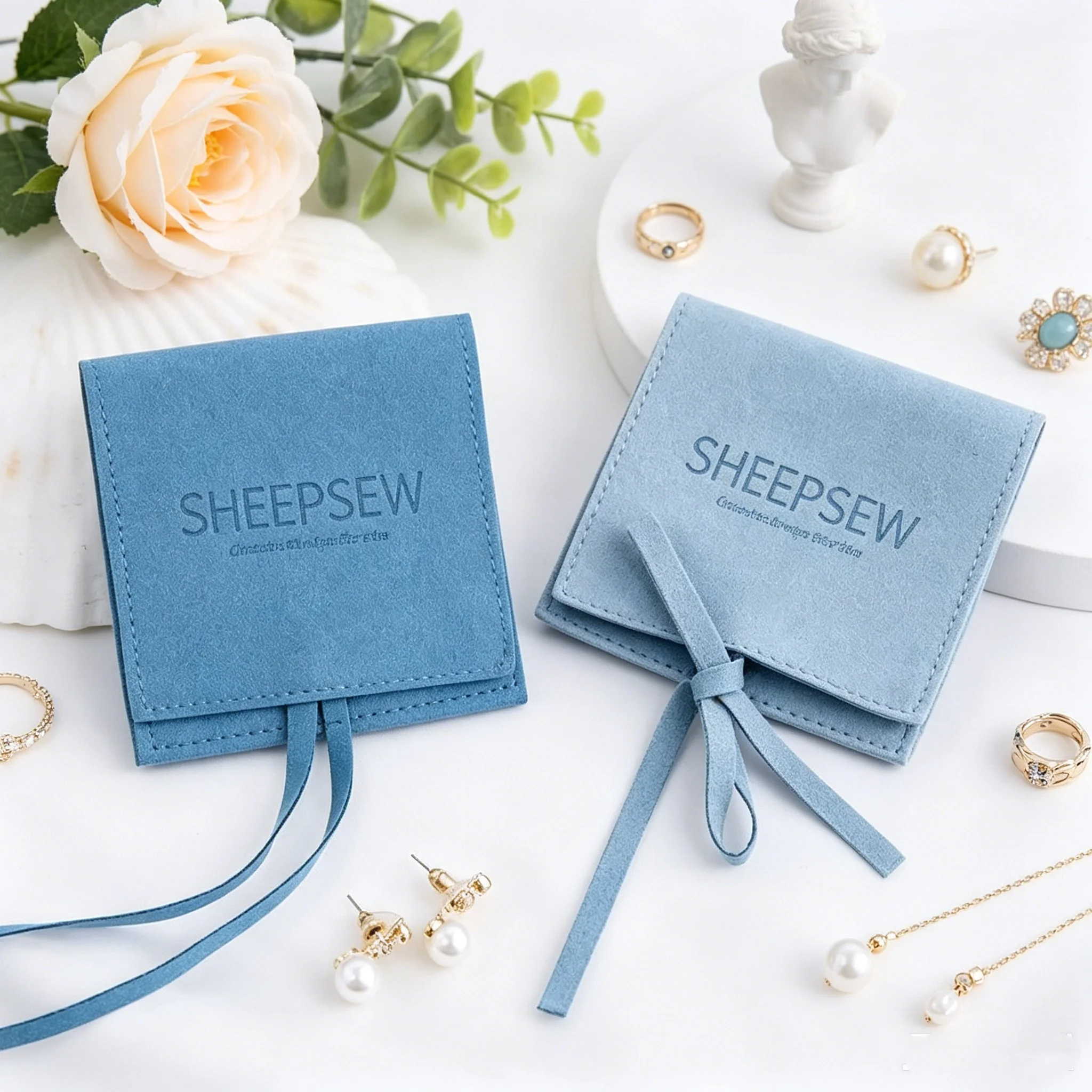 50pcs Microfiber Drawstring Jewelry Pouch, Jewellery Storage Bag for Rings Earrings Necklaces Bracelets, Custom Packaging Pouche
50pcs Microfiber Drawstring Jewelry Pouch, Jewellery Storage Bag for Rings Earrings Necklaces Bracelets, Custom Packaging Pouche