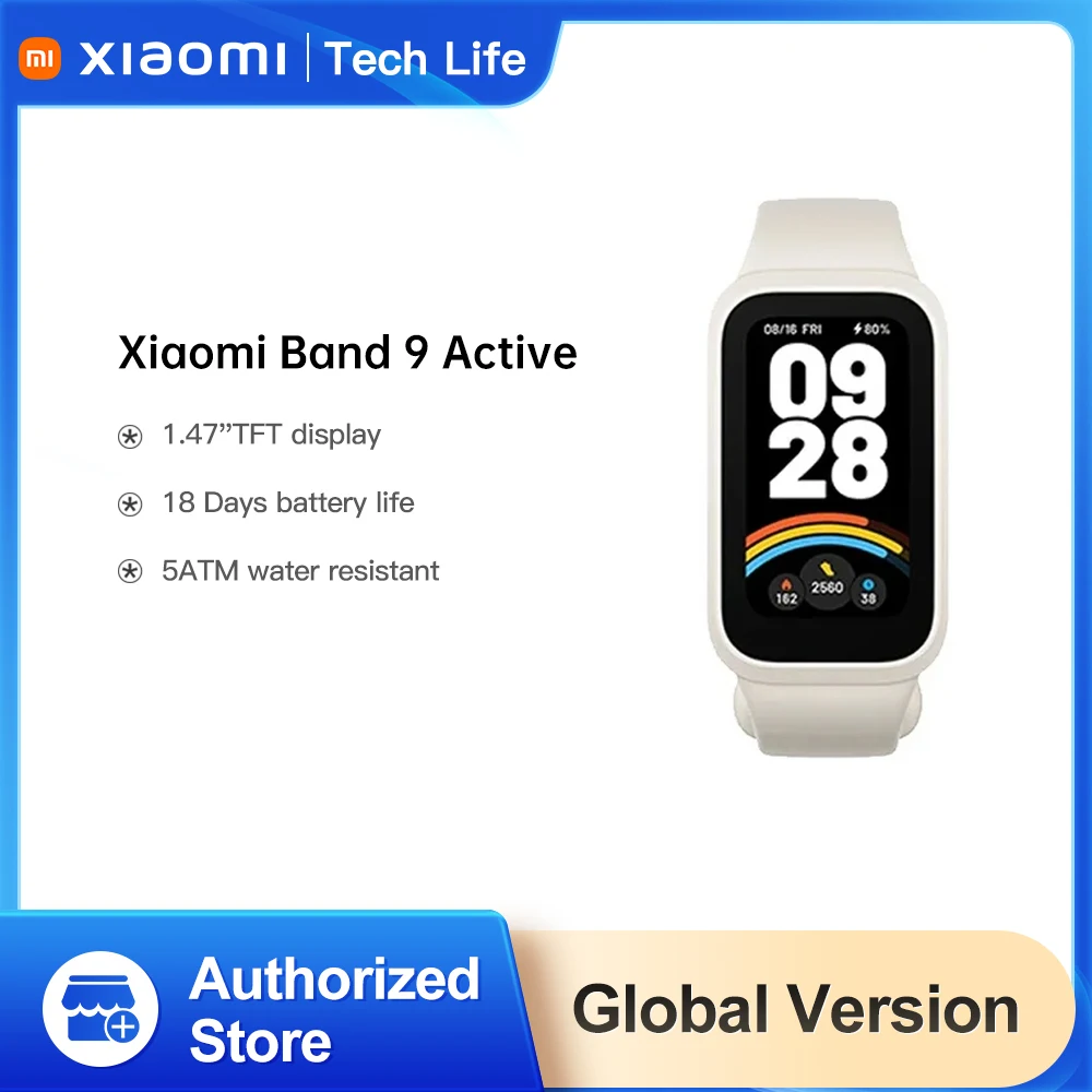 Глобальная версия Xiaomi Smart Band 9 Active с 1.47-дюймовым дисплеем, водонепроницаемостью 5ATM, 18-дневным временем автономной работы, режимами мониторинга здоровья и фитнеса на протяжении всего дня.
Глобальная версия Xiaomi Smart Band 9 Active с 1.47-дюймовым дисплеем, водонепроницаемостью 5ATM, 18-дневным временем автономной работы, режимами мониторинга здоровья и фитнеса на протяжении всего дня.