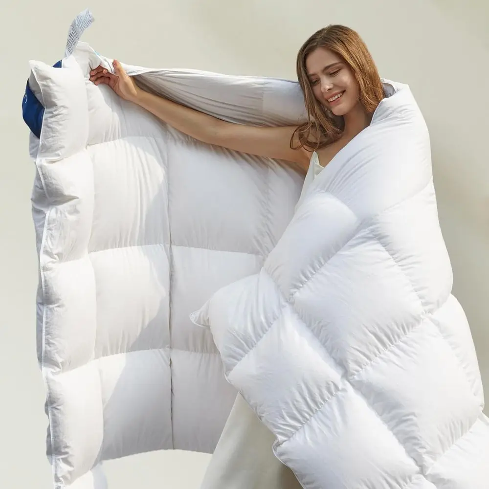 eather Down Comorter Twin Size, All Season White Extra luy Down Duvet Insert Twin with Tabs, Hotel Bedding Comorter or Cozy Slee
eather Down Comorter Twin Size, All Season White Extra luy Down Duvet Insert Twin with Tabs, Hotel Bedding Comorter or Cozy Slee