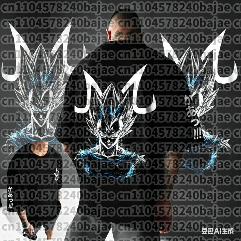 Dragon Ball Animation Summer Men's T-Shirt Harajuku Street Graffiti Vegeta Printing Casual Loose Large Size Parent-child Top
Dragon Ball Animation Summer Men's T-Shirt Harajuku Street Graffiti Vegeta Printing Casual Loose Large Size Parent-child Top