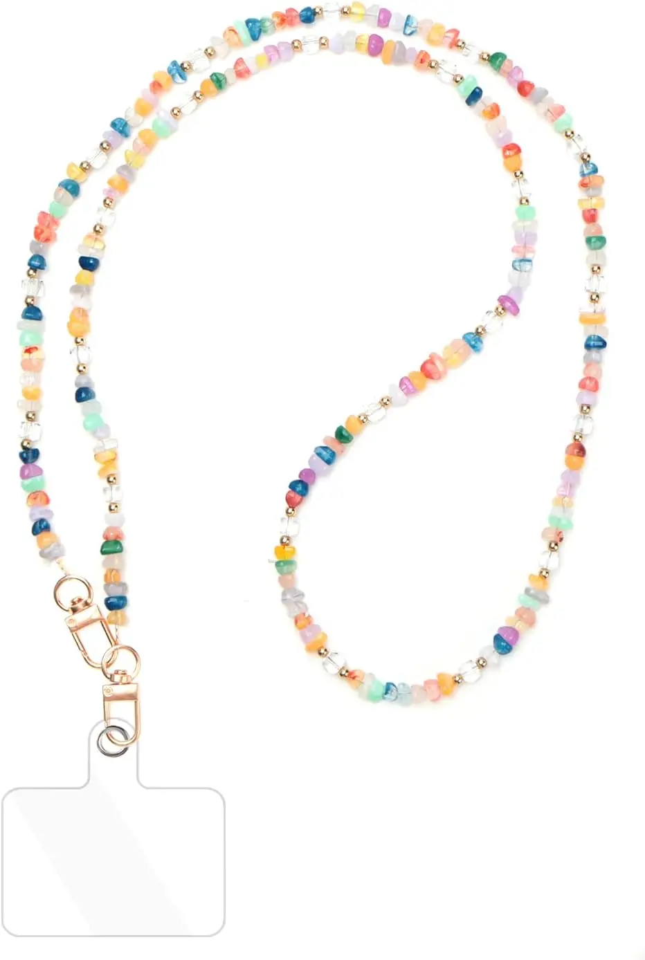 Colorful Crystal Phone Lanyard with Stone Charm - Crossbody Neck Strap for Phone, Keys, Wallet, ID Badge
Colorful Crystal Phone Lanyard with Stone Charm - Crossbody Neck Strap for Phone, Keys, Wallet, ID Badge