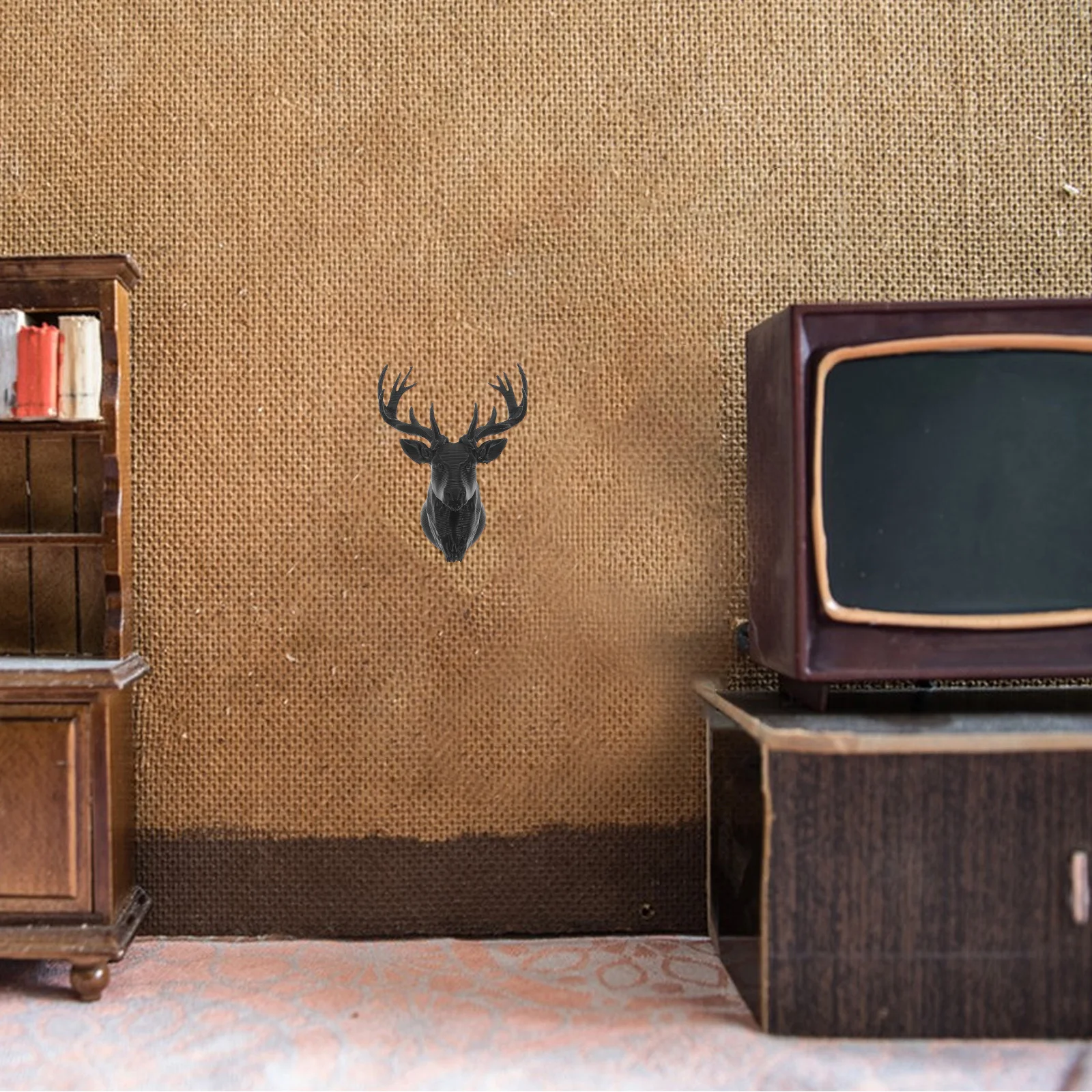 Mini Deer Head Wall Decor Plastic Boho Style Antlers Decorative Reindeer Sculpture Living Room Bedroom Ornament
Mini Deer Head Wall Decor Plastic Boho Style Antlers Decorative Reindeer Sculpture Living Room Bedroom Ornament