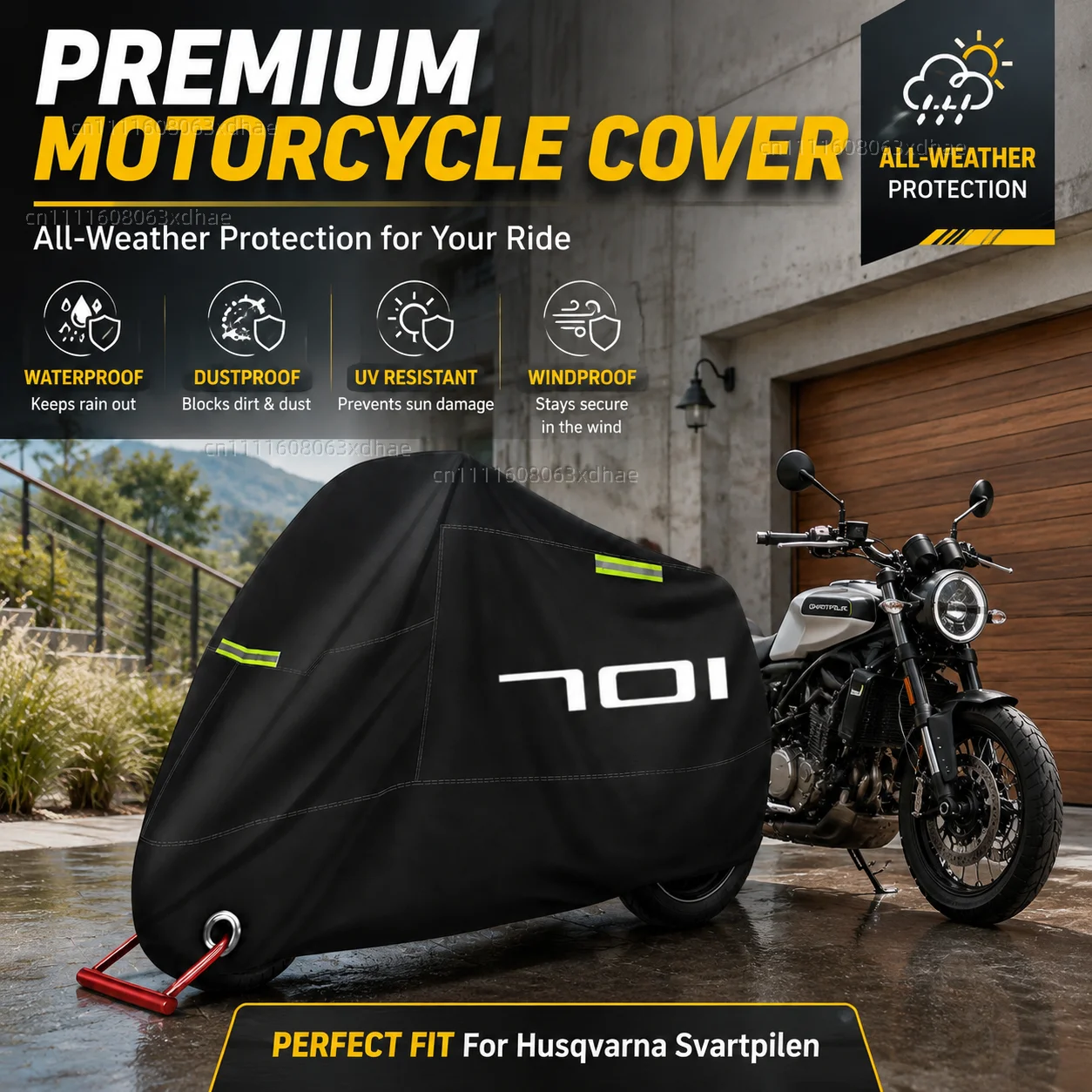 Motorcycle Full Cover Waterproof Rain Dustproof All Season 190T Oxford Cloth For For Husqvarna Svartpilen 401 250 701
Motorcycle Full Cover Waterproof Rain Dustproof All Season 190T Oxford Cloth For For Husqvarna Svartpilen 401 250 701