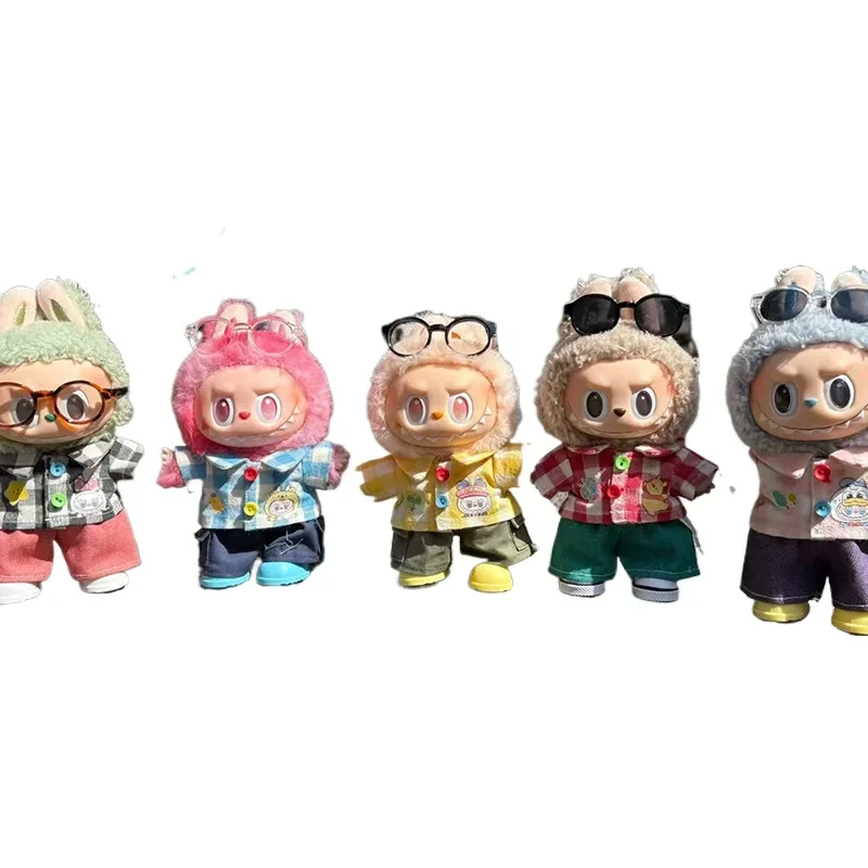 15/17cm Labubu Doll Outfit Printed Grid Shirt Clothes Set Colorful Headphones and Boots Ropa Labubu 3.0 Plush Doll Accessories
15/17cm Labubu Doll Outfit Printed Grid Shirt Clothes Set Colorful Headphones and Boots Ropa Labubu 3.0 Plush Doll Accessories