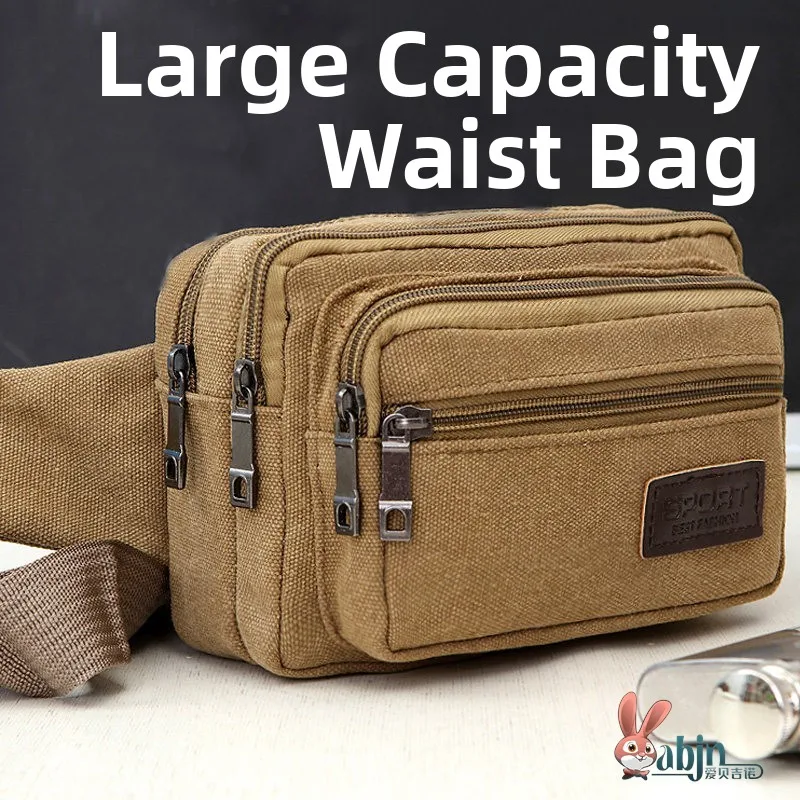 Large Capacity Canvas Waist Bag for Business And Sports Men's Chest Bag Crossbody Bag Construction Site Money Collection Bag
Large Capacity Canvas Waist Bag for Business And Sports Men's Chest Bag Crossbody Bag Construction Site Money Collection Bag