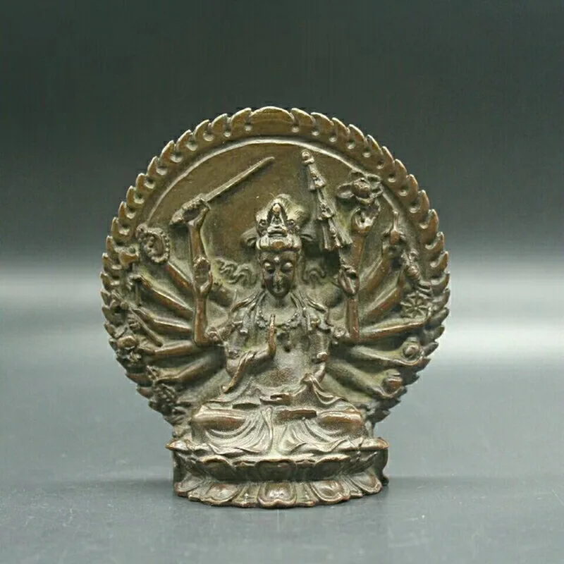 Thousand-Hand Kwan-Yin Buddha Ornament Alloy Handicrafts Home Desktop Decorative Guanyin Small Ornaments
Thousand-Hand Kwan-Yin Buddha Ornament Alloy Handicrafts Home Desktop Decorative Guanyin Small Ornaments
