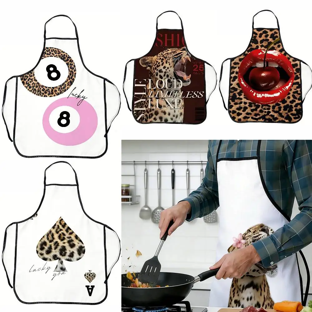 Retro Leopard Cheetah Pattern Polyester Apron Design Kitchen Apron For Cooking Baking Home Decor
Retro Leopard Cheetah Pattern Polyester Apron Design Kitchen Apron For Cooking Baking Home Decor