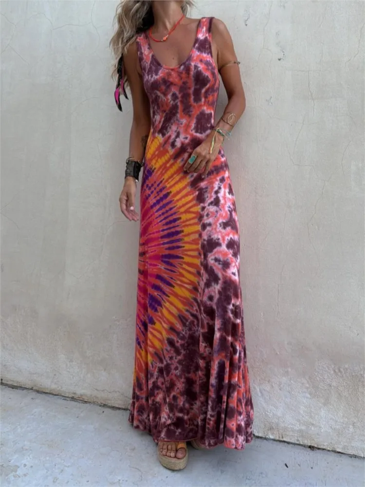 2025 Women Hollow Out Halter Dress Femme Party Club Patchwork Backless Dress Summer Fashion Casual Sleeveless Print Long Dress
2025 Women Hollow Out Halter Dress Femme Party Club Patchwork Backless Dress Summer Fashion Casual Sleeveless Print Long Dress