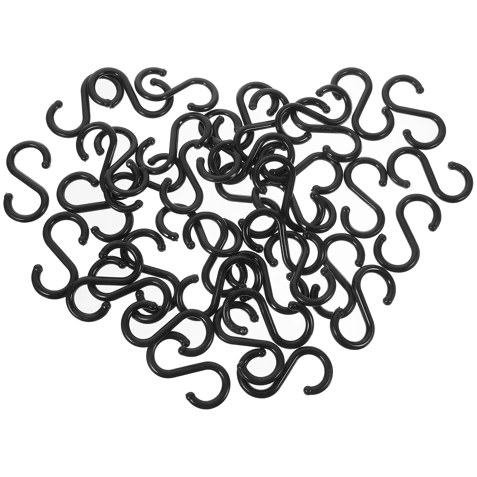 100pcs Hooks 2.2x1.1 Inches Black Plastic Hangers For Clothes Hats Bags Kitchen Closet Organization Storage
100pcs Hooks 2.2x1.1 Inches Black Plastic Hangers For Clothes Hats Bags Kitchen Closet Organization Storage