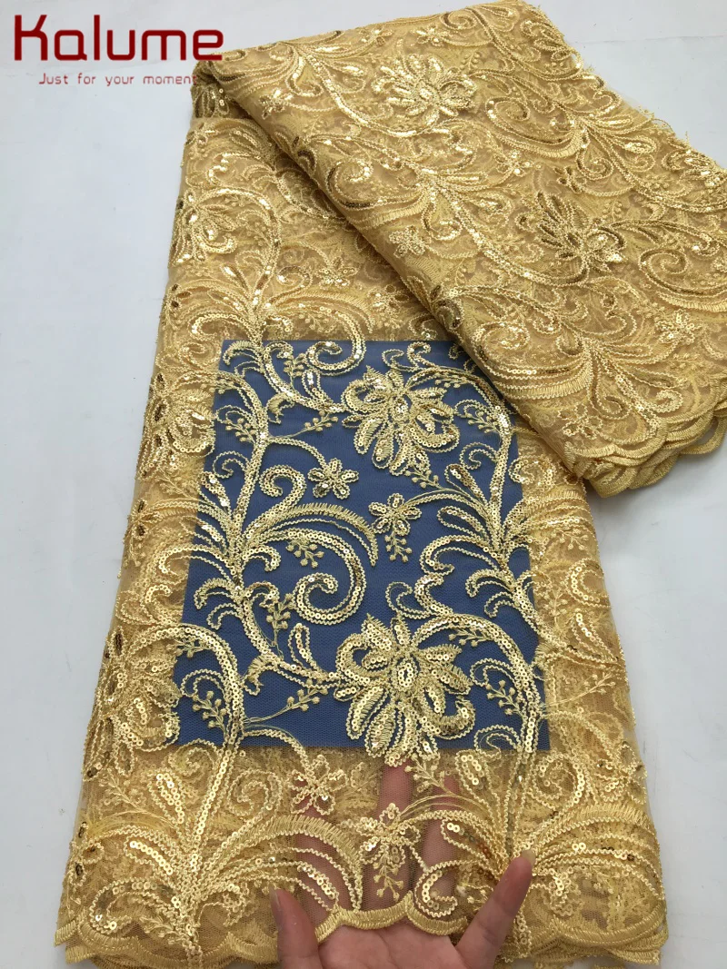 Kalume Fashion African Lace Fabric Nigerian Lace Fabric 2025 High Quality Lace 5Yards For Elegant Evening Dresses Woman F4235
Kalume Fashion African Lace Fabric Nigerian Lace Fabric 2025 High Quality Lace 5Yards For Elegant Evening Dresses Woman F4235