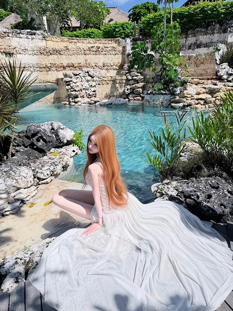 Vacation Dress Sexy Mermaid Long Skirt Birthday Gift Heavy Embroidery Mesh Waist Cinch Split Fairy Skirt A-Line Zipper Style
Vacation Dress Sexy Mermaid Long Skirt Birthday Gift Heavy Embroidery Mesh Waist Cinch Split Fairy Skirt A-Line Zipper Style