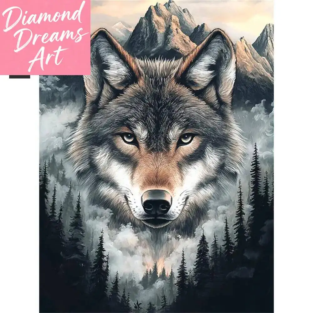 Frameless, New Collection Diamond Mosaic Wolf Mountain Tree Diamond Painting Full Drill Embroidery Animal Wall Decor
Frameless, New Collection Diamond Mosaic Wolf Mountain Tree Diamond Painting Full Drill Embroidery Animal Wall Decor