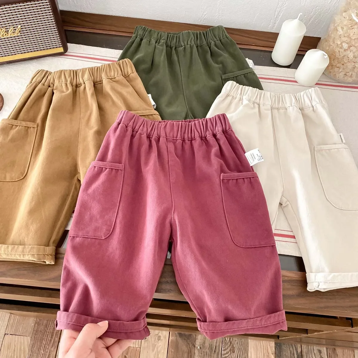2025 Autumn New in Kids Baby Girls Boys Solid Color Pants,toddler Infant 100% cotton Pocket Trousers Casual Clothing 6M-5Y
2025 Autumn New in Kids Baby Girls Boys Solid Color Pants,toddler Infant 100% cotton Pocket Trousers Casual Clothing 6M-5Y
