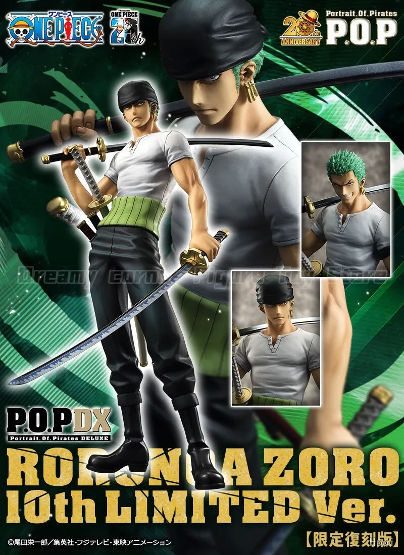 В наличии: MegaHouse POP ONE PIECE NEO-DX Roronoa Zoro 10th LIMITED Ver. Модель аниме-фигурки в масштабе 1/8
В наличии: MegaHouse POP ONE PIECE NEO-DX Roronoa Zoro 10th LIMITED Ver. Модель аниме-фигурки в масштабе 1/8