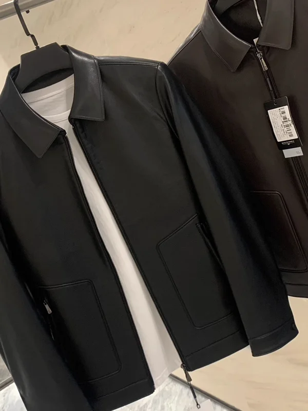 e Leather Jaet Youthful Vitali Sle Long Sve Zipper Closure Busin Casual Flip Collar Pure Color Autumn Oute...
e Leather Jaet Youthful Vitali Sle Long Sve Zipper Closure Busin Casual Flip Collar Pure Color Autumn Oute...