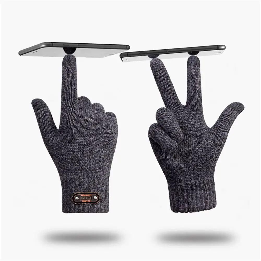 Winter Warm Thick Wool Full Finger Mittens Driving Gloves Touch Screen Knitted Gloves
Winter Warm Thick Wool Full Finger Mittens Driving Gloves Touch Screen Knitted Gloves