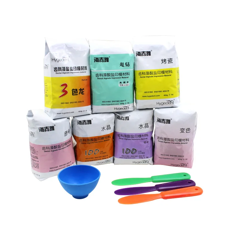 Dentistry Impression Alginate Powder Amethyst Porcelain Teeth Chromatic Impressing Denture Model Supplies Dental Instruments
Dentistry Impression Alginate Powder Amethyst Porcelain Teeth Chromatic Impressing Denture Model Supplies Dental Instruments