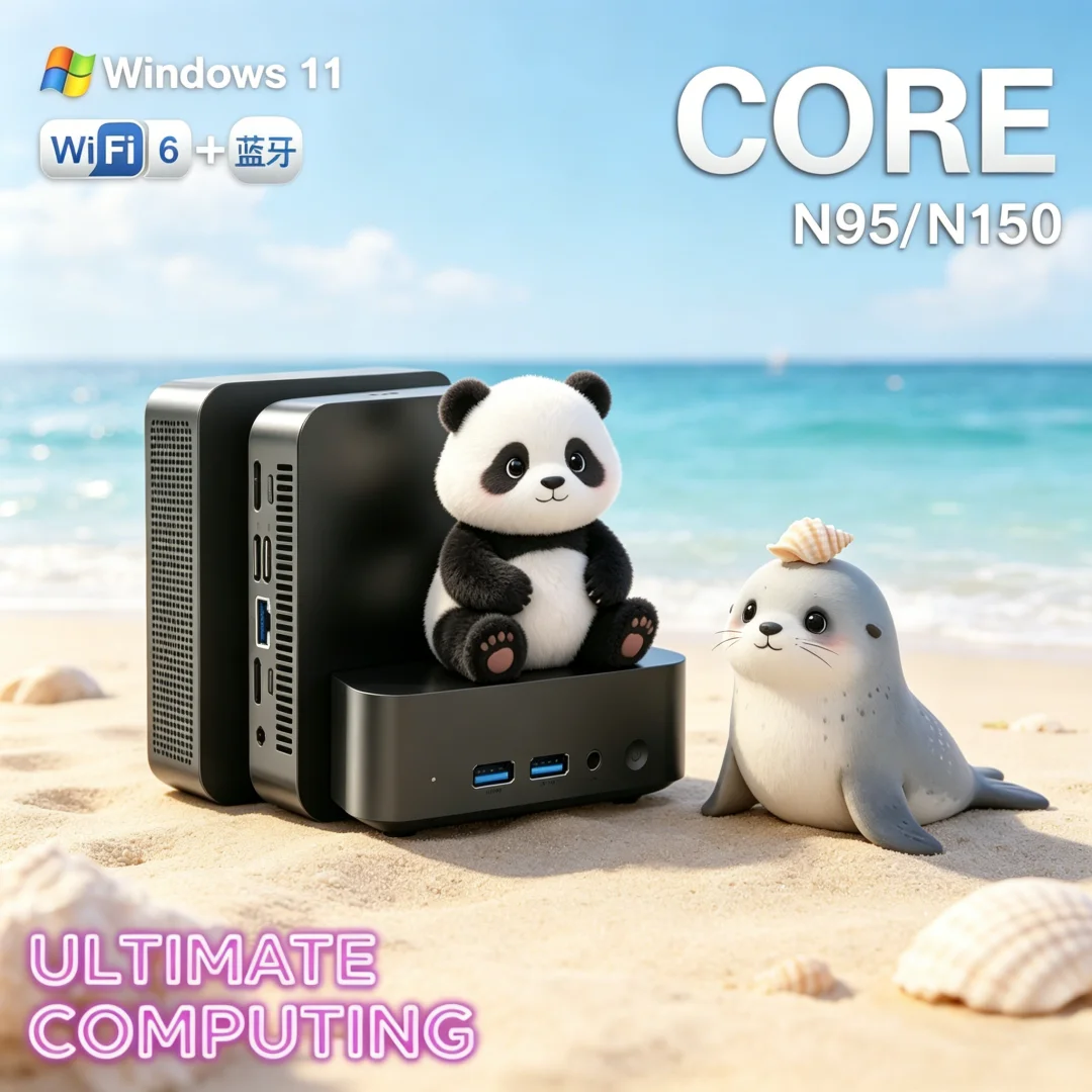 Quiescent 2026 Windows 11 Pro Core N95/N150 Mini PC 16GB RAM 1/2TB M.2 SSD WIFI6 BT5.2 4K 60Hz HD Laconic Mini Gaming Pc Sophist
Quiescent 2026 Windows 11 Pro Core N95/N150 Mini PC 16GB RAM 1/2TB M.2 SSD WIFI6 BT5.2 4K 60Hz HD Laconic Mini Gaming Pc Sophist