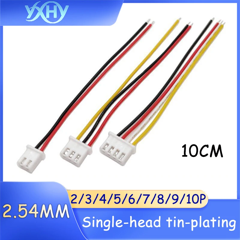 10PCS XH2.54 terminal wire 10CM electronic wire single-ended tin-plated colored test wire connection line 2 positions/3/4/5/
10PCS XH2.54 terminal wire 10CM electronic wire single-ended tin-plated colored test wire connection line 2 positions/3/4/5/