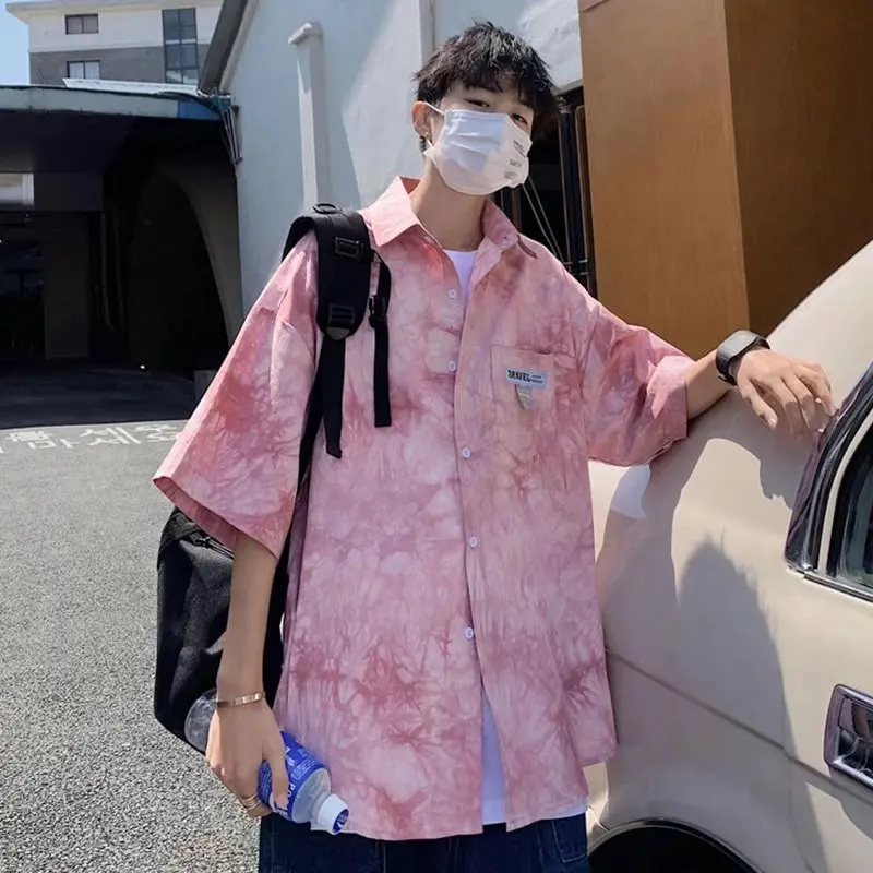 Men's Short Sleeve Shirt Summer Thin Dyeing Print Standard Fit Youth Fashion Fabric Couple's Shirt Japanese Style
Men's Short Sleeve Shirt Summer Thin Dyeing Print Standard Fit Youth Fashion Fabric Couple's Shirt Japanese Style