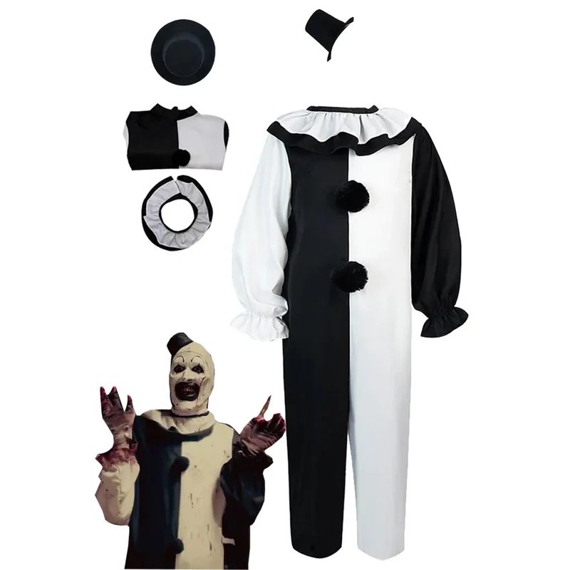 Kids Art The Clown Cosplay Role Play Movie Terrifier 2 Disguise Costume Children Boys Fantasy Fancy Dress Up Party Clothes 
Kids Art The Clown Cosplay Role Play Movie Terrifier 2 Disguise Costume Children Boys Fantasy Fancy Dress Up Party Clothes