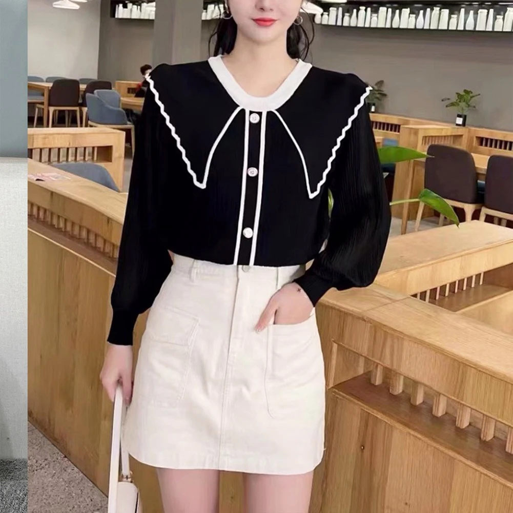 Ruffled Neck Top Elegant Pullover Casual Spring Outfit Casual Long Sleeve Top Cozy Spring Apparel Daily Wear Sweater
Ruffled Neck Top Elegant Pullover Casual Spring Outfit Casual Long Sleeve Top Cozy Spring Apparel Daily Wear Sweater