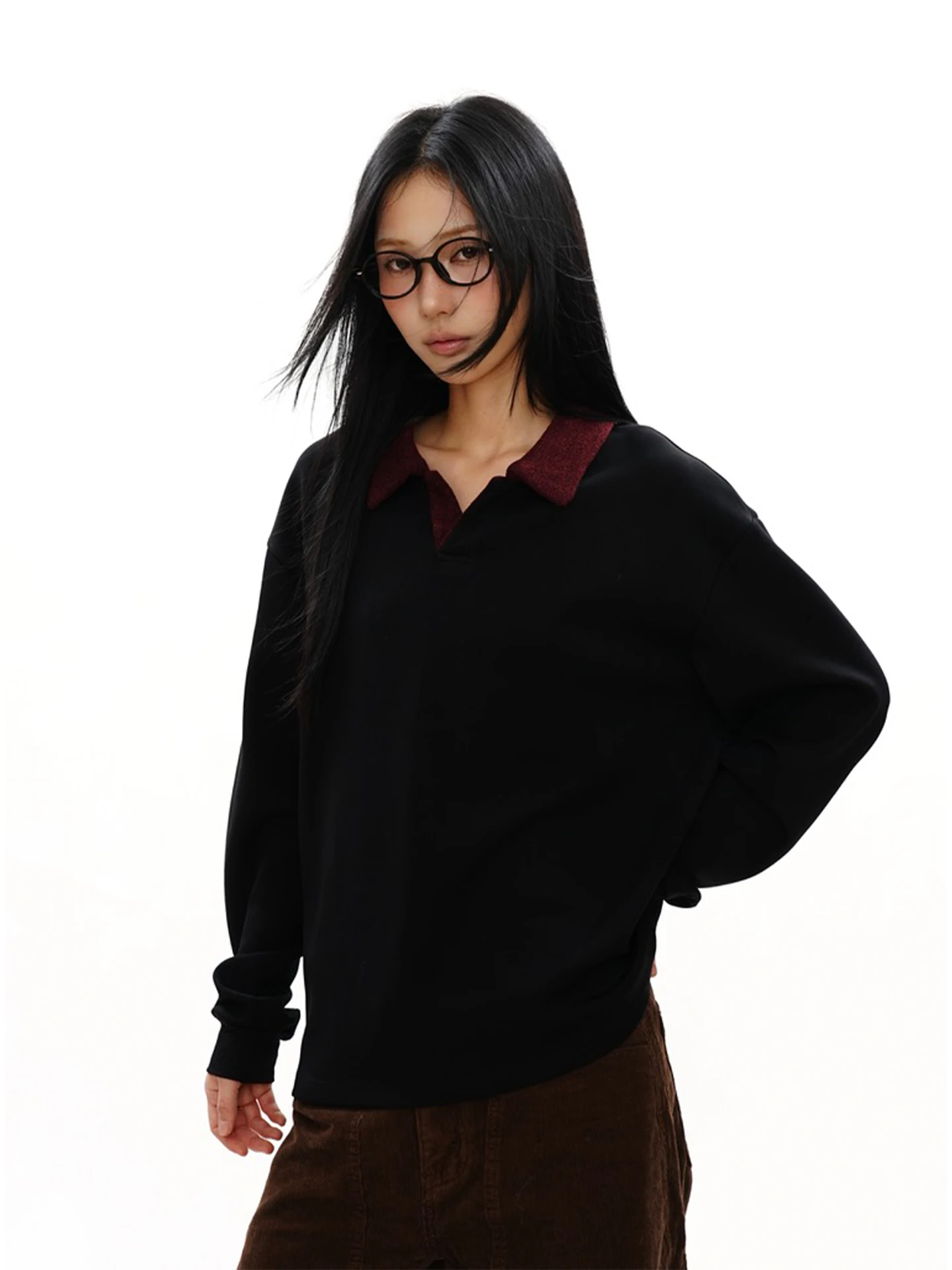 Bla Long Sve irt S3T5 Texture High Densi Space Cotton Collared Sweatirt ex Vintage Versatile Comfortable Fit
Bla Long Sve irt S3T5 Texture High Densi Space Cotton Collared Sweatirt ex Vintage Versatile Comfortable Fit