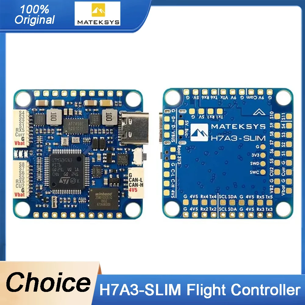 Matek MATEKSYS H7A3-SLIMFlightController STM32H7A3RIT6 Integrated ICM42688P 2-8S LiPo Battery for RC FPV Long Range Racing Drone
Matek MATEKSYS H7A3-SLIMFlightController STM32H7A3RIT6 Integrated ICM42688P 2-8S LiPo Battery for RC FPV Long Range Racing Drone