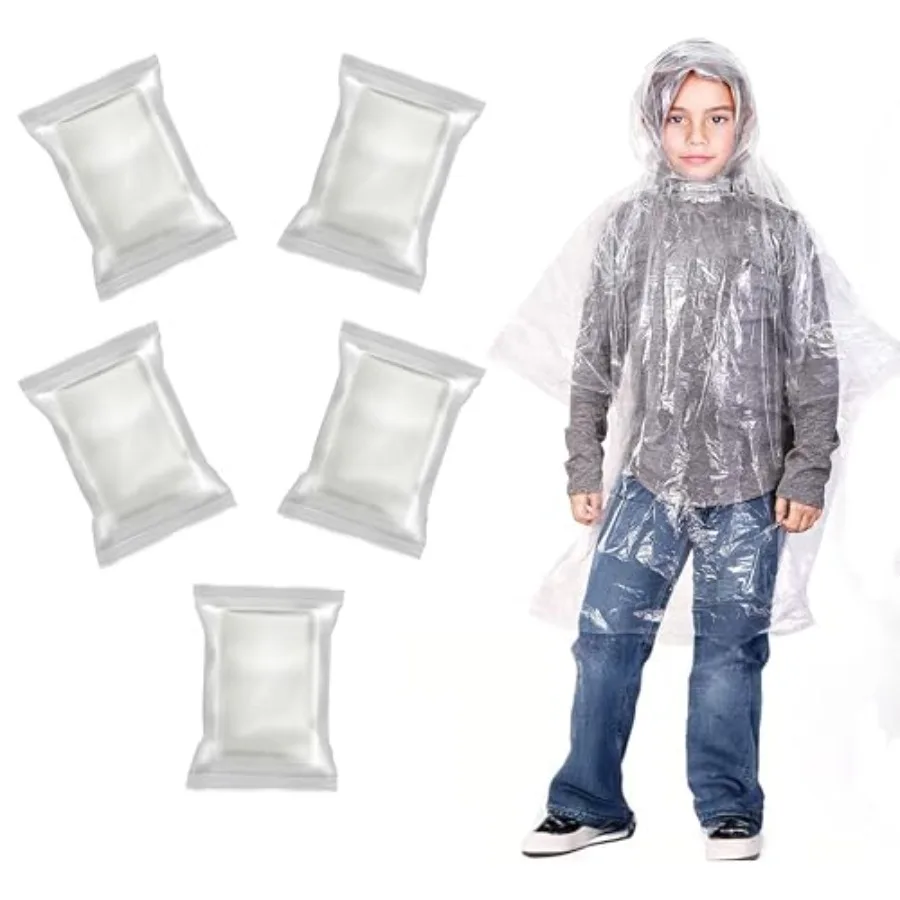 EcoNour Disposable Rain Poncho Clear and Emergency Rain Ponchos for Portable Ponchos with Hooded Jacket
EcoNour Disposable Rain Poncho Clear and Emergency Rain Ponchos for Portable Ponchos with Hooded Jacket