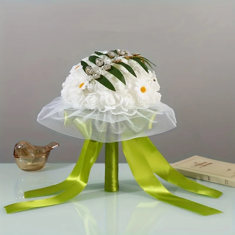 Rose bridal bouquet, holding a fake rose bouquet, used for proposals, engagements, and wedding decorations, Christmas
Rose bridal bouquet, holding a fake rose bouquet, used for proposals, engagements, and wedding decorations, Christmas