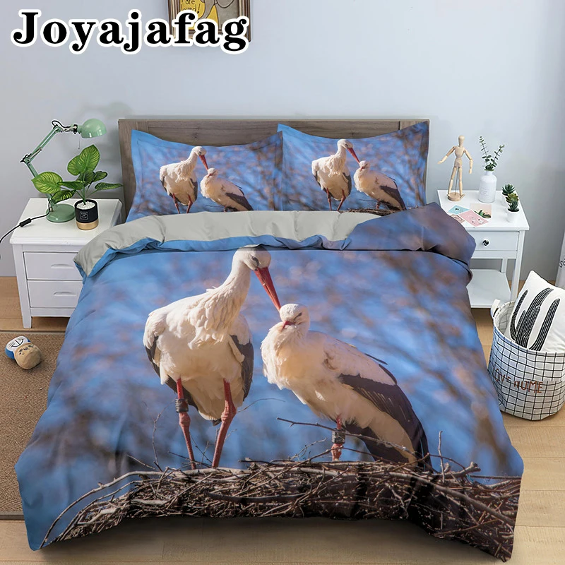 3D Stork Printing Bedding Sets Adult Duvet Cover Single/Twin/Queen/King Size Comforter Covers With Pillowcase
3D Stork Printing Bedding Sets Adult Duvet Cover Single/Twin/Queen/King Size Comforter Covers With Pillowcase