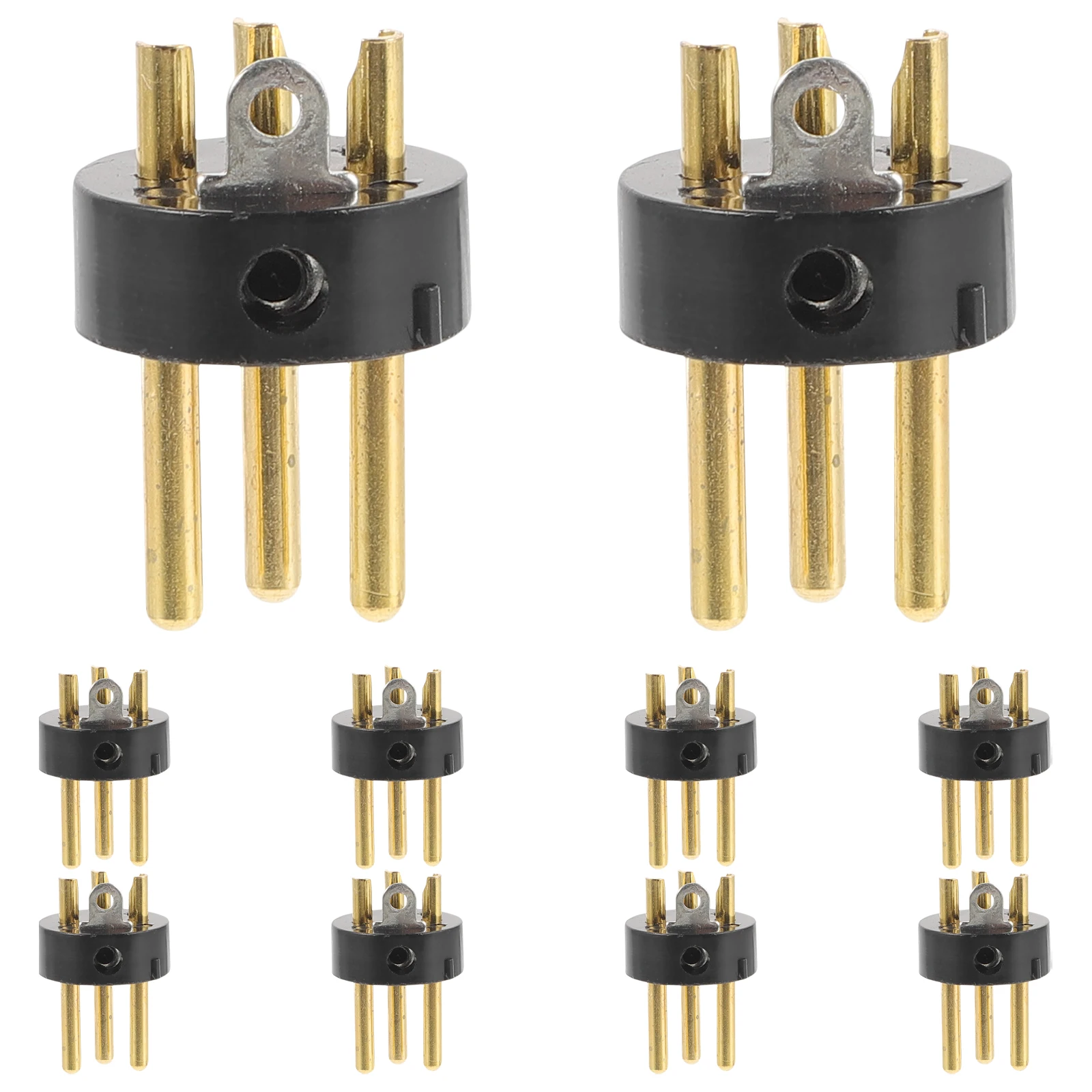 10pcs XLR Connector Accessories Gold-plated 3-pin Microphone Plug Adapter Audio Cable Speaker Mixer Stage Accessory
10pcs XLR Connector Accessories Gold-plated 3-pin Microphone Plug Adapter Audio Cable Speaker Mixer Stage Accessory