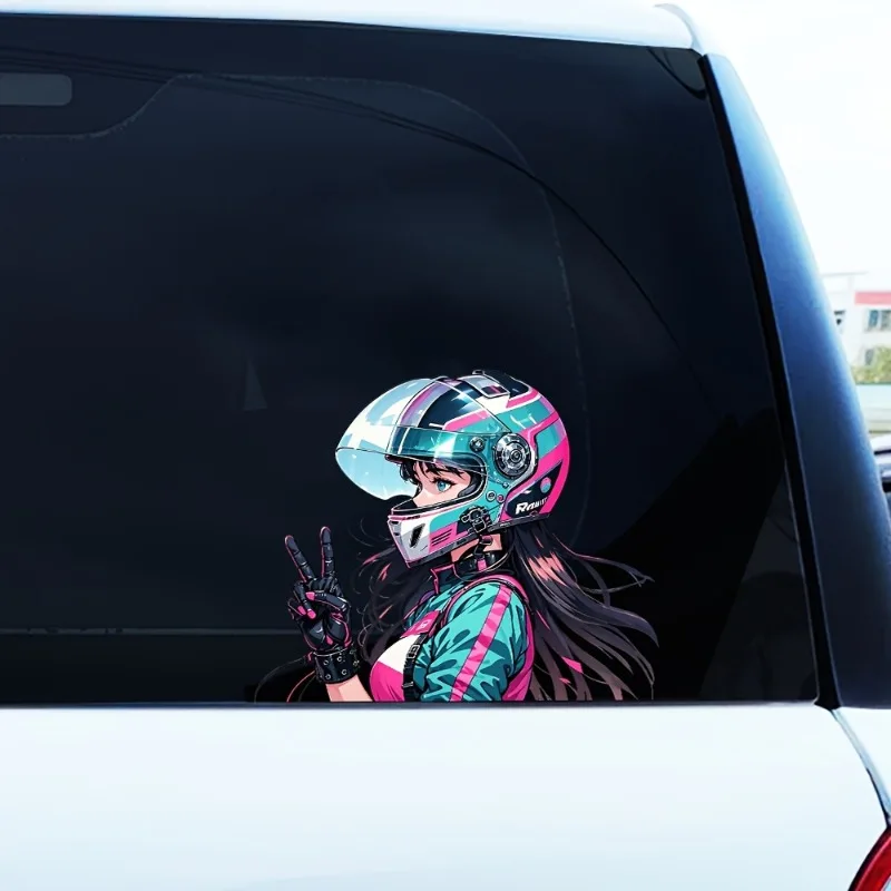 1pc 2D Flat Pink Teal Anime Biker Girl Waterproof Matte Vinyl Sticker Car Truck Motorcycle Weatherproof Decor
1pc 2D Flat Pink Teal Anime Biker Girl Waterproof Matte Vinyl Sticker Car Truck Motorcycle Weatherproof Decor