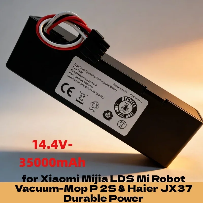 14.4V High Capacity Rechargeable Li-ion Battery – Spare for Xiaomi Mijia LDS Mi Robot Vacuum-Mop P 2S & Haier JX37 Durable Power
14.4V High Capacity Rechargeable Li-ion Battery – Spare for Xiaomi Mijia LDS Mi Robot Vacuum-Mop P 2S & Haier JX37 Durable Power