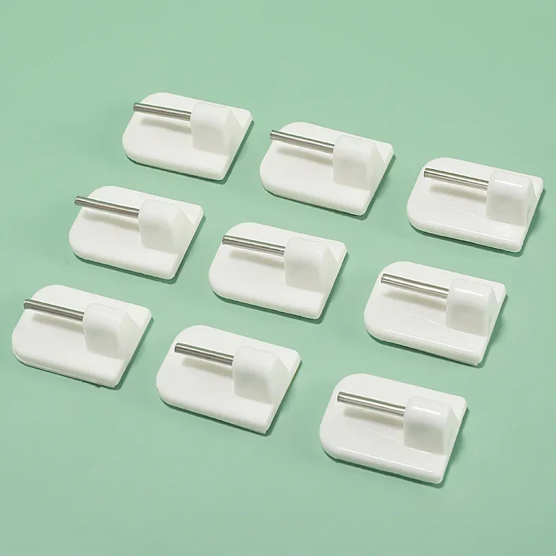 Durable Curtain Hooks Bracket Self-adhesives Stainless Steel+pvc White Curtain Rod Hook Home Storage
Durable Curtain Hooks Bracket Self-adhesives Stainless Steel+pvc White Curtain Rod Hook Home Storage