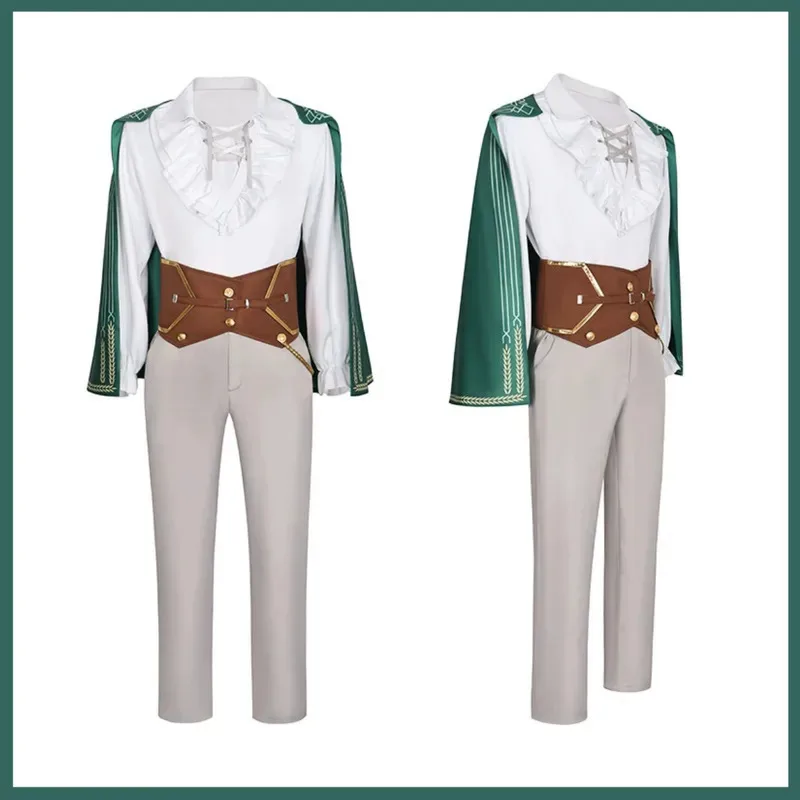 Anime Frieren: Beyond Journey's End Himmel Cosplay Costume Green Cloak Shirt Uniform Full Set Wig Man Halloween Party Suitx;2'a,
Anime Frieren: Beyond Journey's End Himmel Cosplay Costume Green Cloak Shirt Uniform Full Set Wig Man Halloween Party Suitx;2'a,