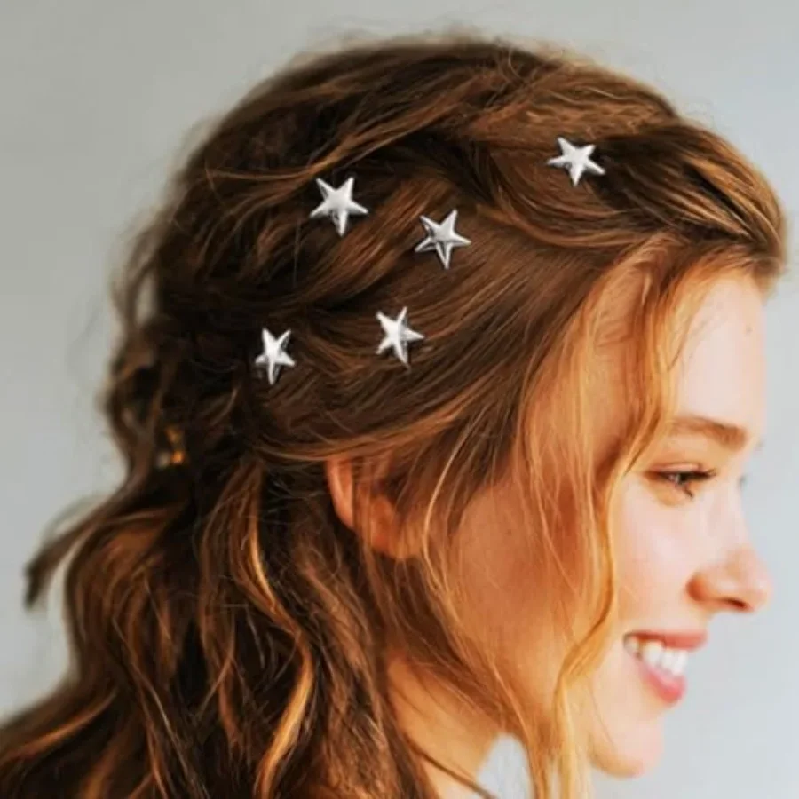 Hair Pins Star Hair Clips Bridal Wedding Hair Accessories for Women and Girls Pack of 5
Hair Pins Star Hair Clips Bridal Wedding Hair Accessories for Women and Girls Pack of 5