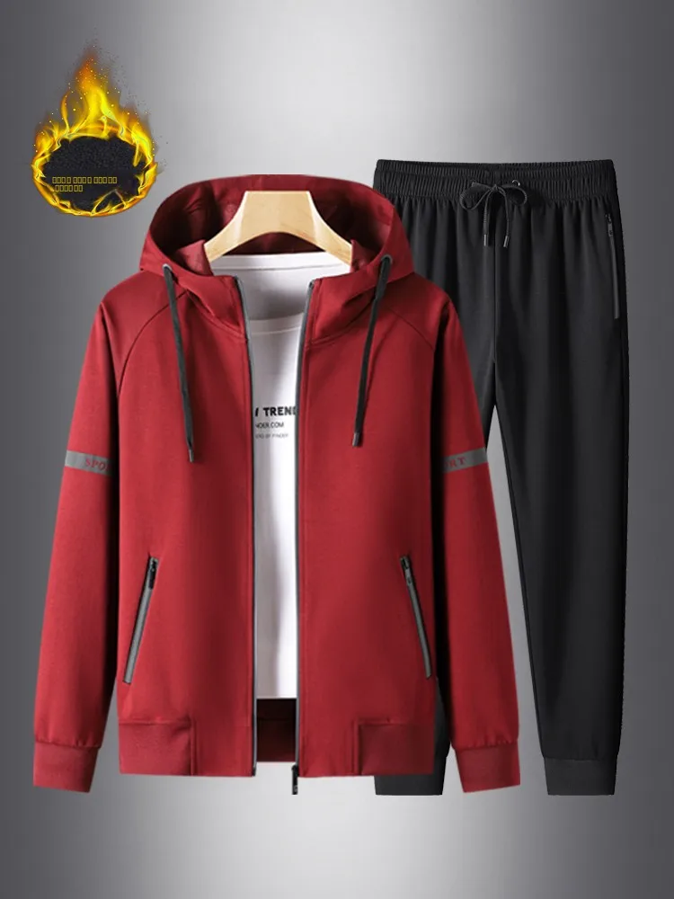 Men's Fce Lined Hooded Set Casual Fitn Wear Spring Autumn Winter Pure Cotton Open Cardigan Sweatirt Spor Long Pants
Men's Fce Lined Hooded Set Casual Fitn Wear Spring Autumn Winter Pure Cotton Open Cardigan Sweatirt Spor Long Pants