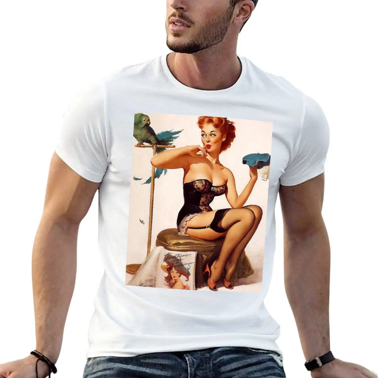 Pin-Up Girl - Elvgren - Vintage T-Shirt cotton t shirts man 100% man t shirt cotton man t shirts cotton T-shirt
Pin-Up Girl - Elvgren - Vintage T-Shirt cotton t shirts man 100% man t shirt cotton man t shirts cotton T-shirt