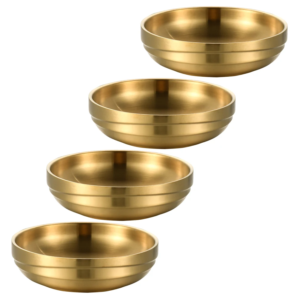 4pcs Stainless Steel Pickle Dishes Condiment Sauce Plates Dipping Bowls Snack Fruit Practical Kitchen Tableware Match
4pcs Stainless Steel Pickle Dishes Condiment Sauce Plates Dipping Bowls Snack Fruit Practical Kitchen Tableware Match